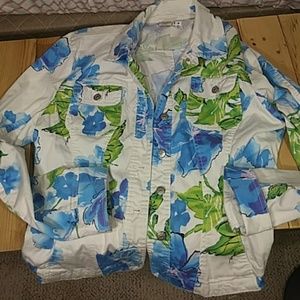 Light floral jacket